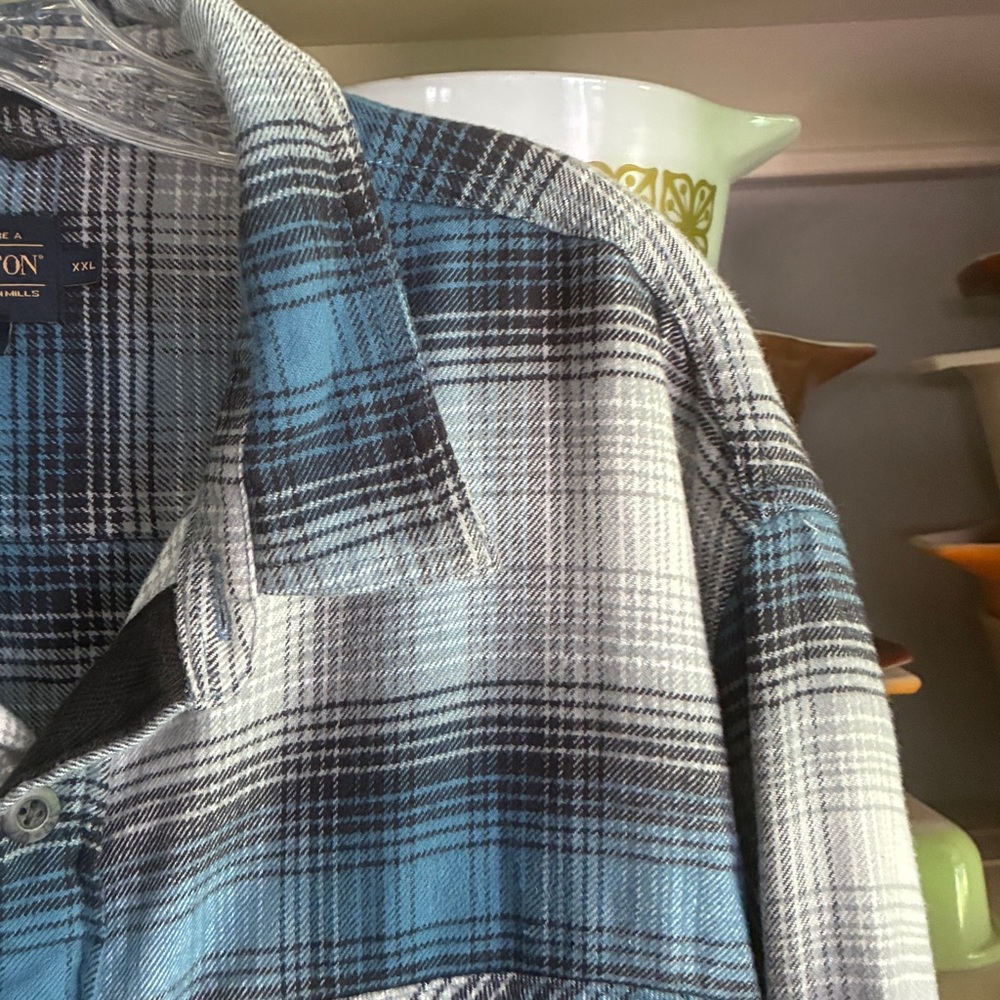 Pendleton Burnside Doublebrushed Blue And White P… - image 4